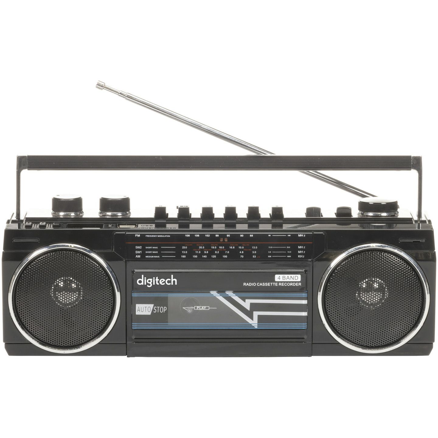 Icom Boom Box Boom Box with Cassette, Bluetooth® and AM/FM Radio | Jaycar New Zealand
