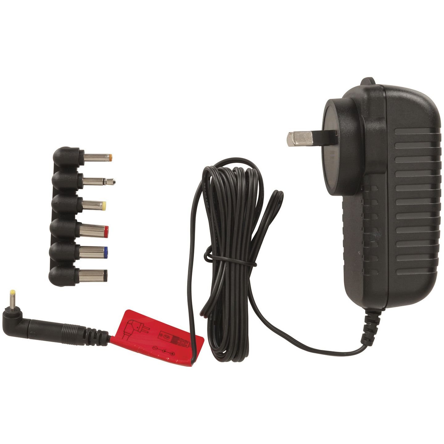 15V DC 2A Power Supply 7DC Plugs | Jaycar New Zealand