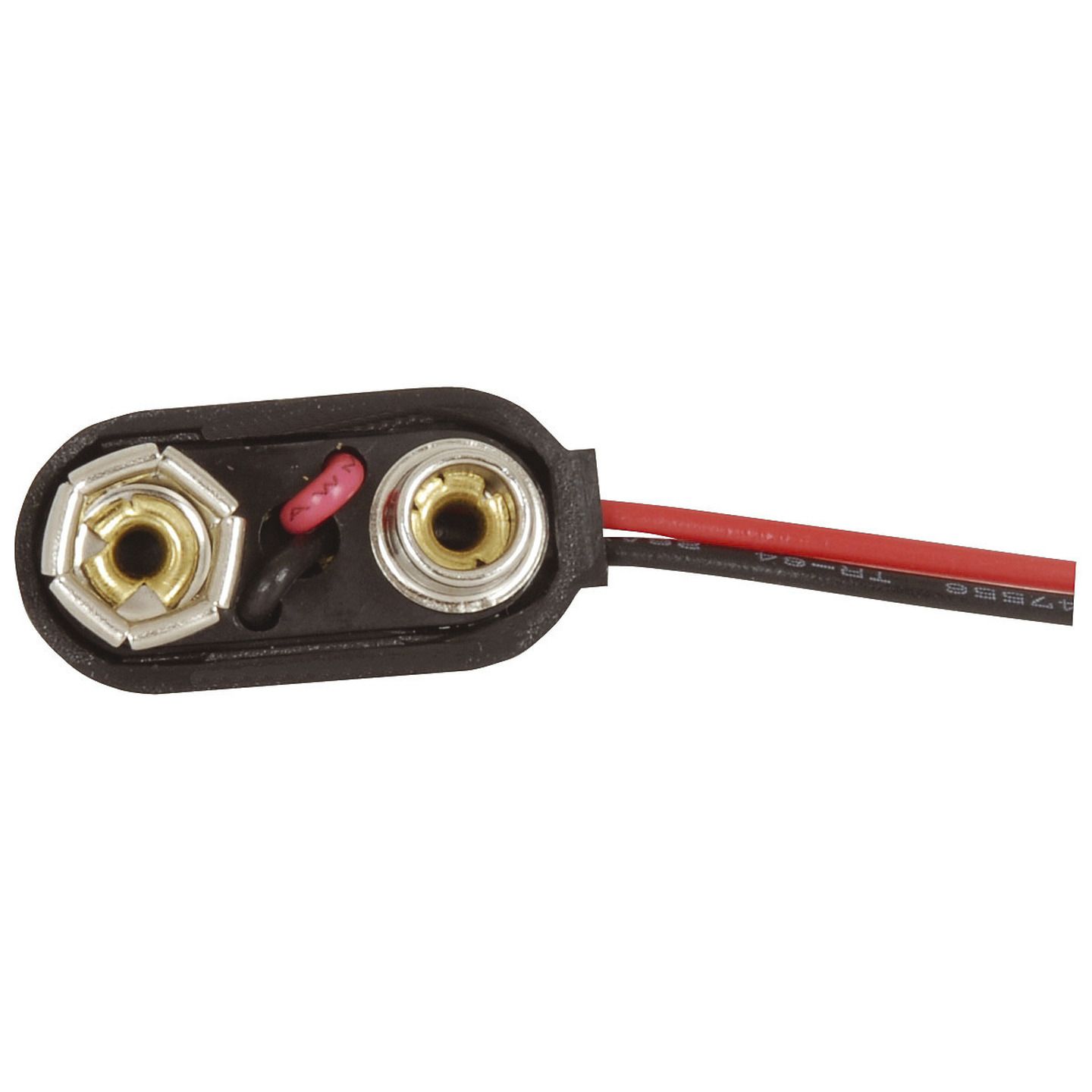 Lot De 20 Connecteurs Clips Pour Pile 9V Type T - Avec Câble Noir - Neufs - Pour DIY électronique