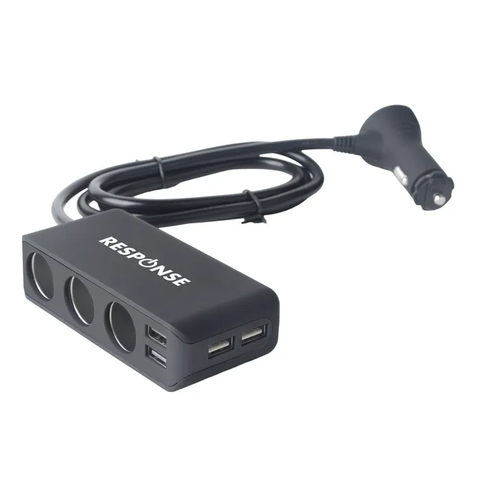 PP2120 3 WAY CIG CHARGER WITH 4 USB PP2120 main image 1
