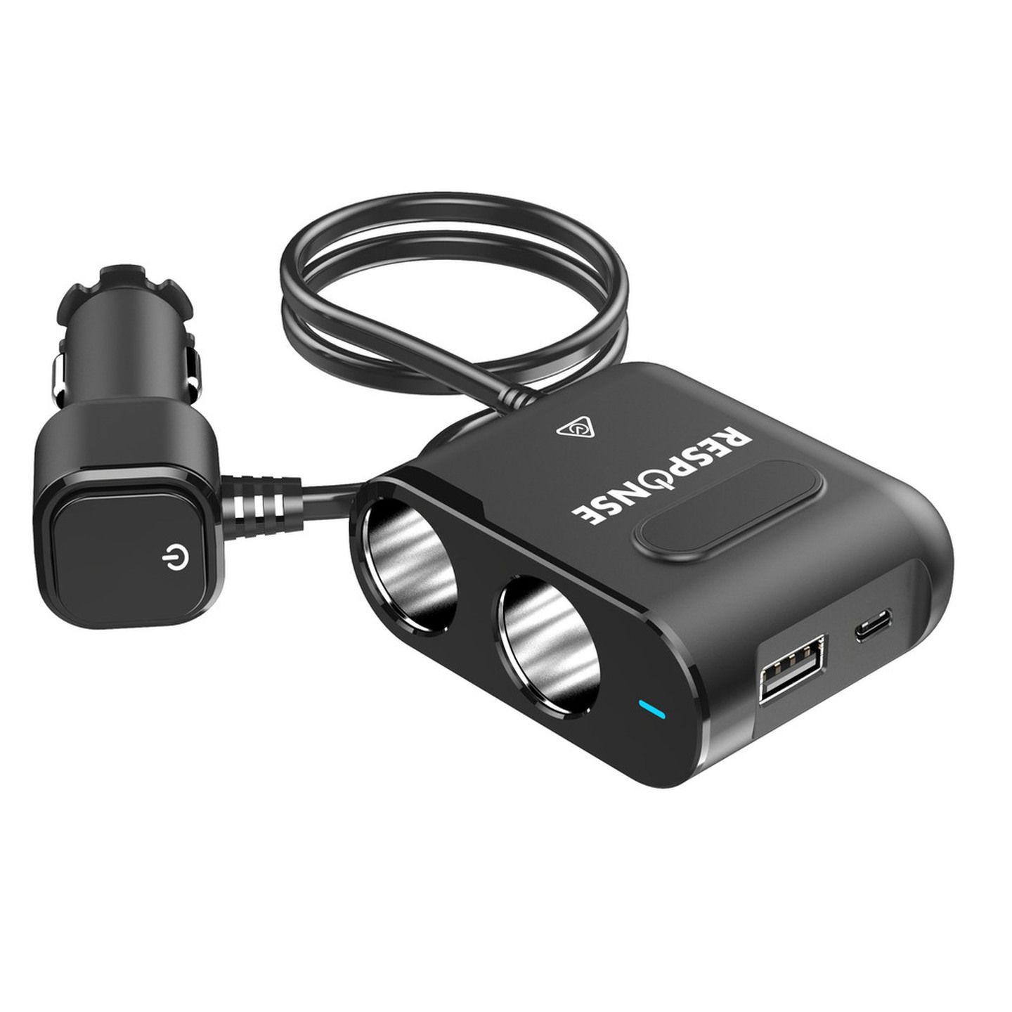 car cigarette lighter socket 2 way splitter adapter CableVantage Black Dual Charger Power 12v Auto Outlet Cigarette Lighter Adapter Dual Socket