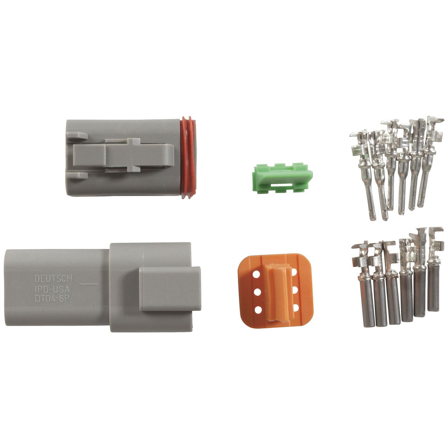 thumbnail image 2 of Deutsch 6 Pin Harness Connector Kit – 14 AWG Waterproof Pigtail – Male & Female DT Series 2 of 3