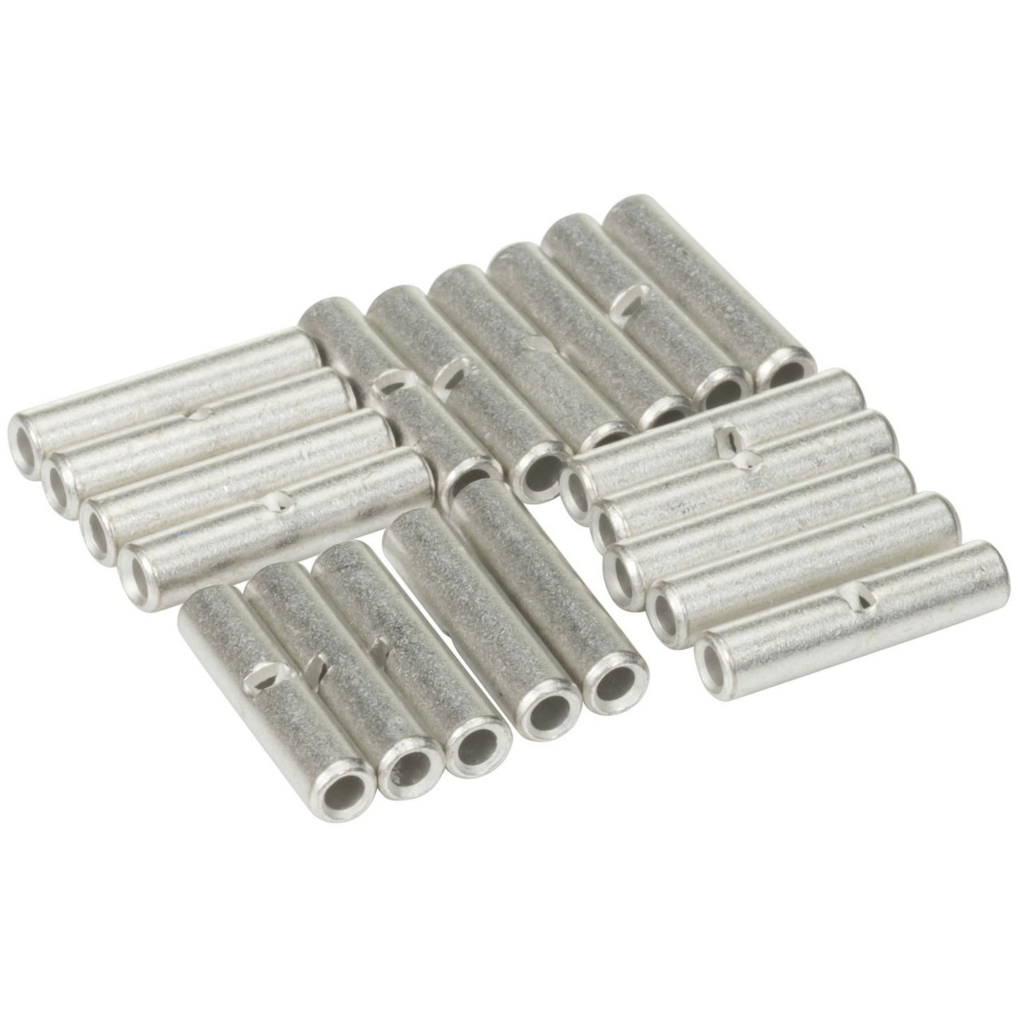 Non-Insulated Butt Terminal 22-16AWG Pack of 20 | Jaycar New Zealand