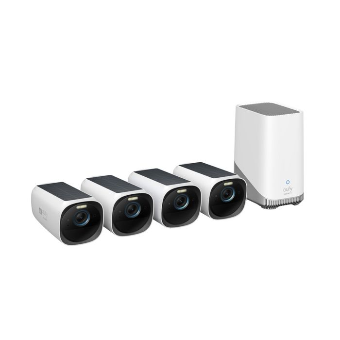 EUFY 4K Security eufyCam 3 integrated solar panel (S330) with HomeBase ...