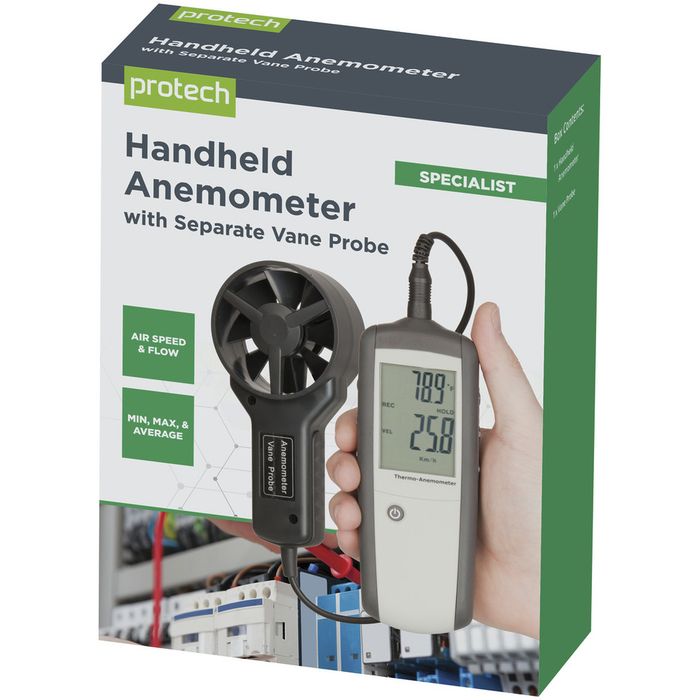 Hand-held Anemometer with Separate Sensor | Jaycar New Zealand
