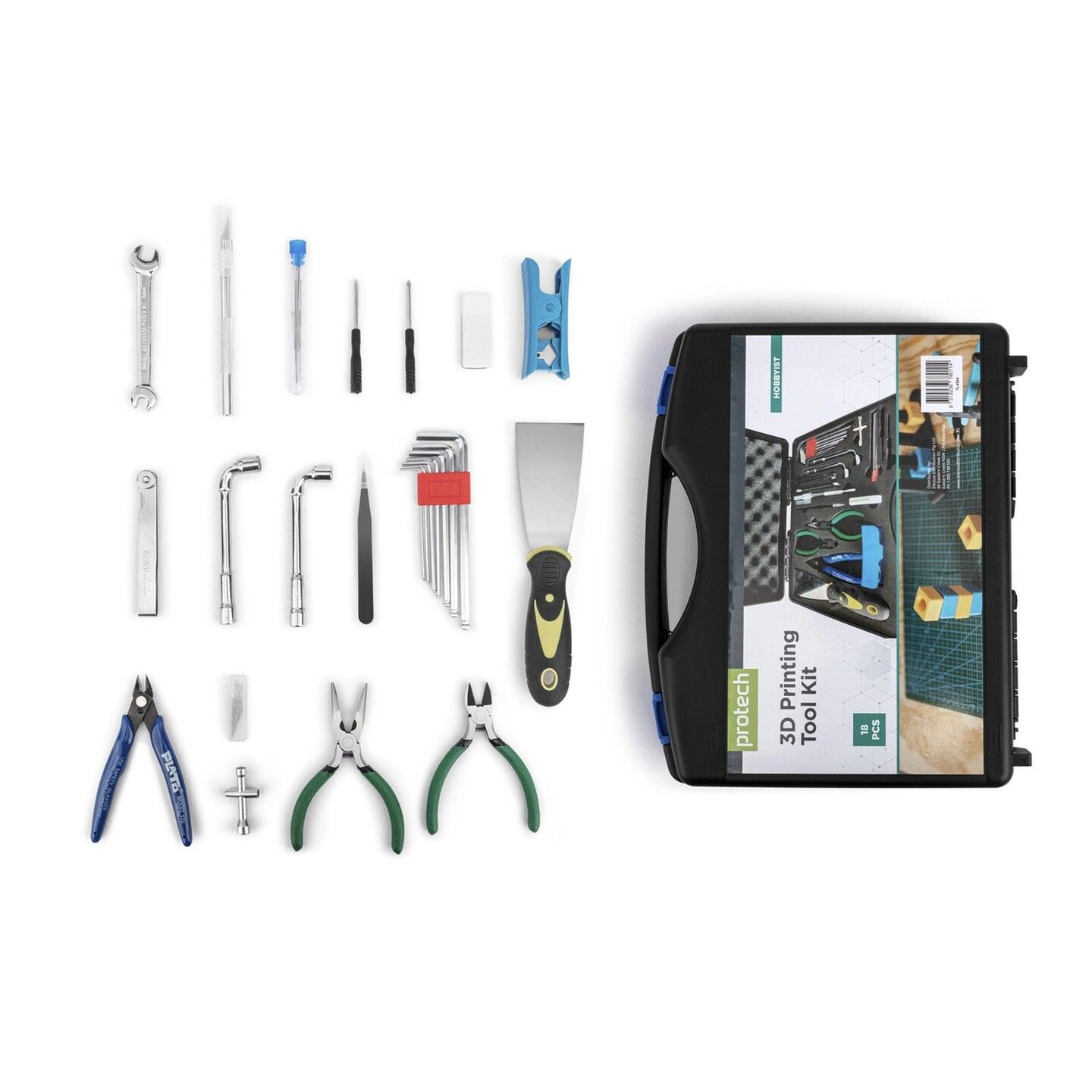 3D Printer Tool Box Kit 18pcs | Jaycar New Zealand