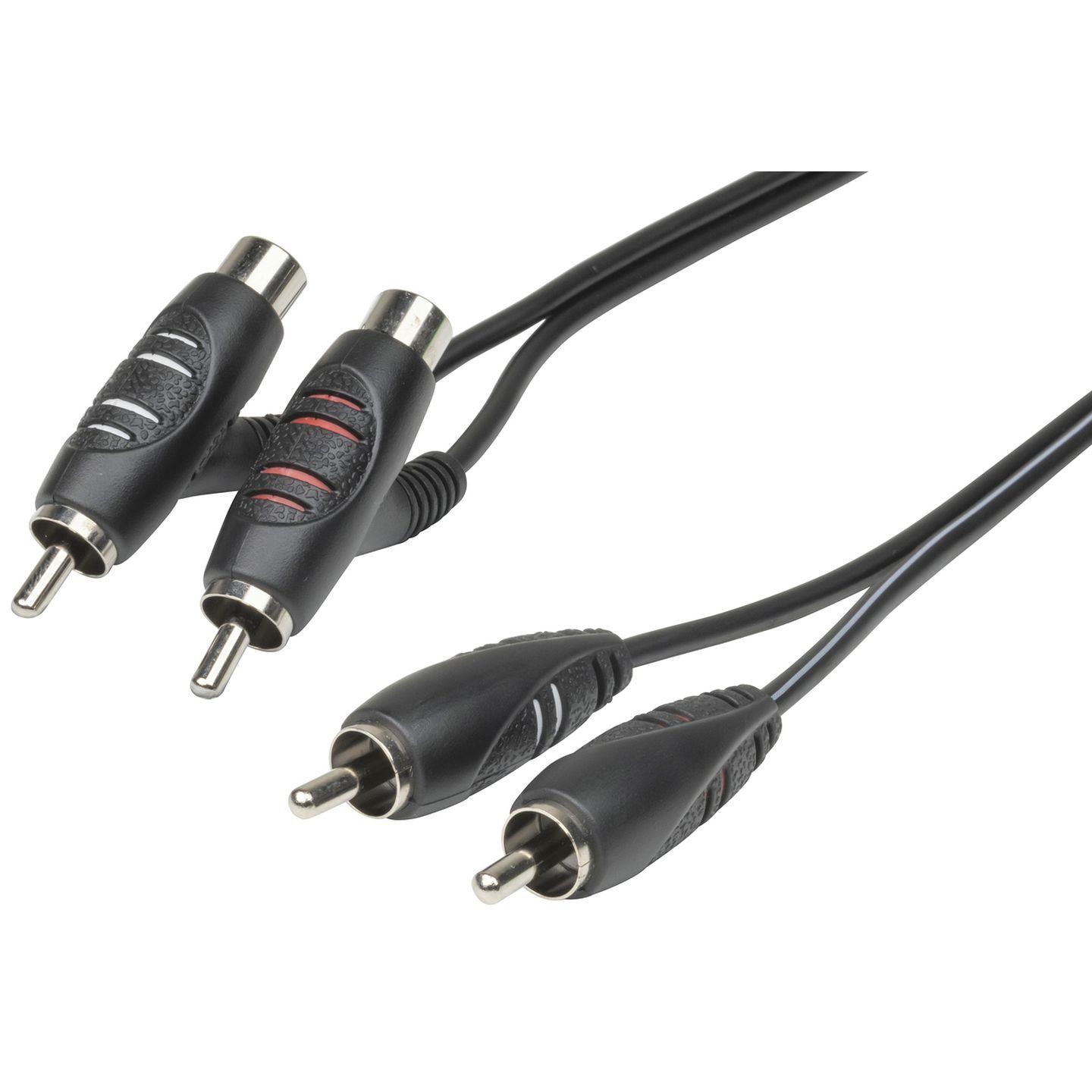 RCA Plug to 2 x RCA Sockets Audio Cable - 300mm | Jaycar New Zealand