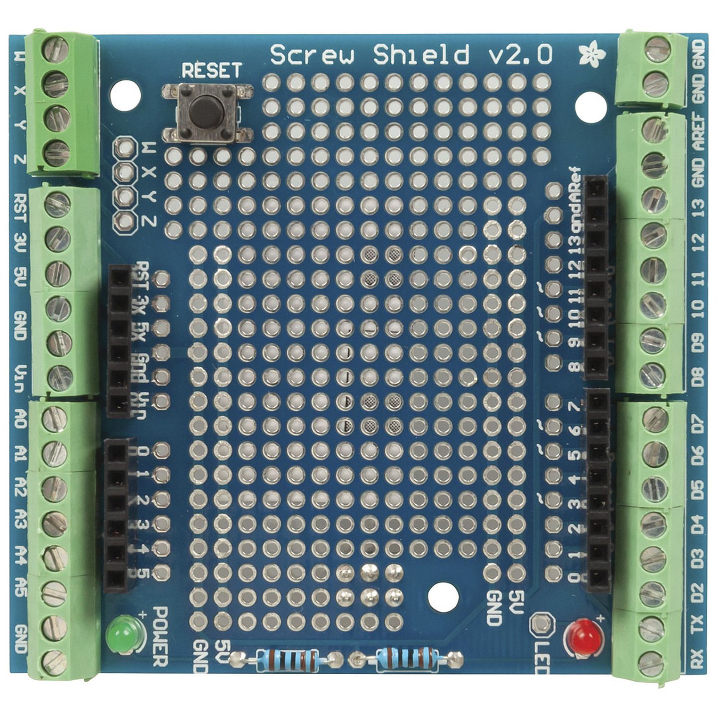Shield à Vis Proto V1 Pour Arduino Uno/Mega - Extension Avec Bornes à Vis, Réf. REF0806