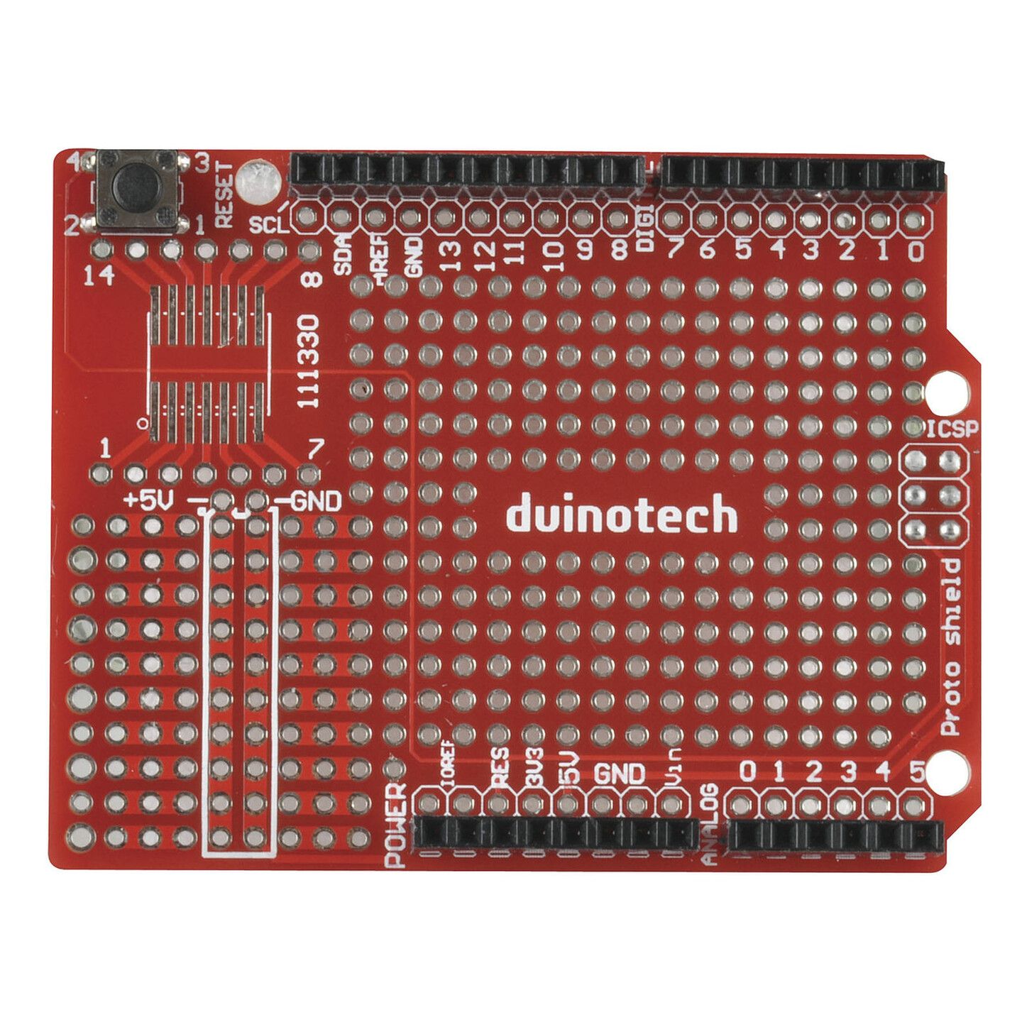 Duinotech Arduino Compatible Prototyping Shield | Jaycar New Zealand